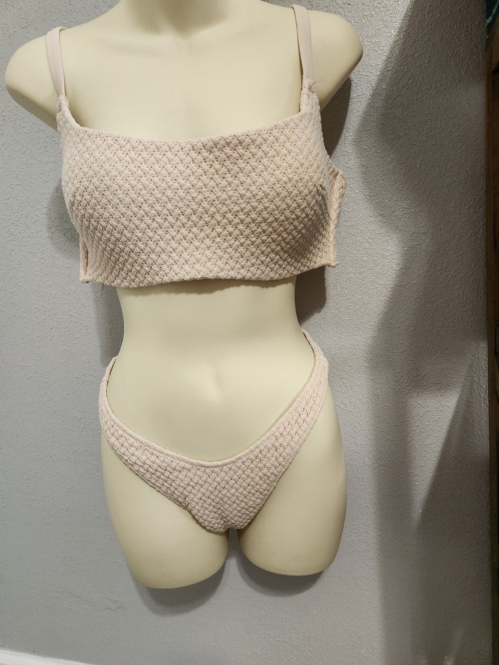Victoria's Secret Pale Blush Textured Bikini